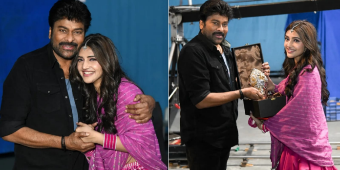 Chiranjeevi: ‘విశ్వంభర’ సెట్లో సందడి చేసిన శ్రీలీల.. మెగాస్టార్ స్పెషల్ గిఫ్ట్