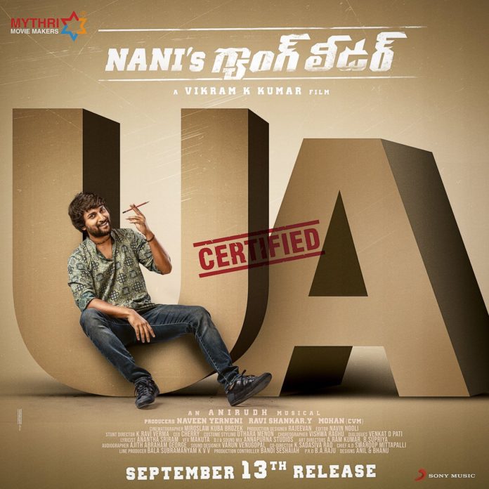 Natural Star Nani’s Gang Leader Censor Review & Rrport Natural Star Nani’s Gang Leader Censor Review & Rrport
