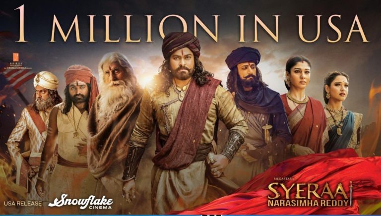 Us Bo Report: Sye Raa Reaches $ 1 Million Mark On Day One!
