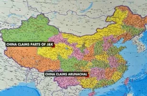 China Included Arunachal Pradesh In Its Map