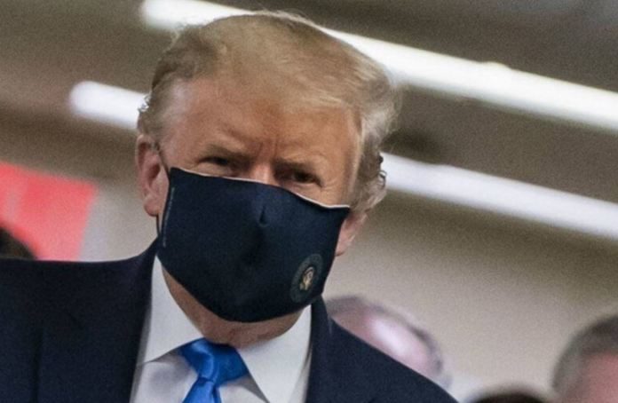 Finally Donald Trump Wears A Mask – Strong Message To Public