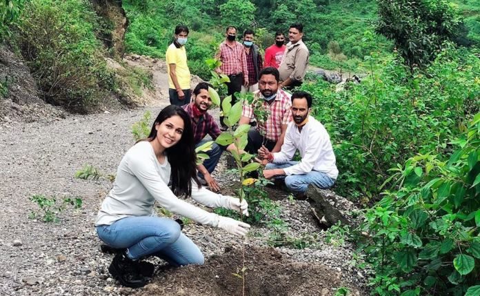 Lavanya Tripathi Plants 50 Saplings As Part Of Green India Challenge