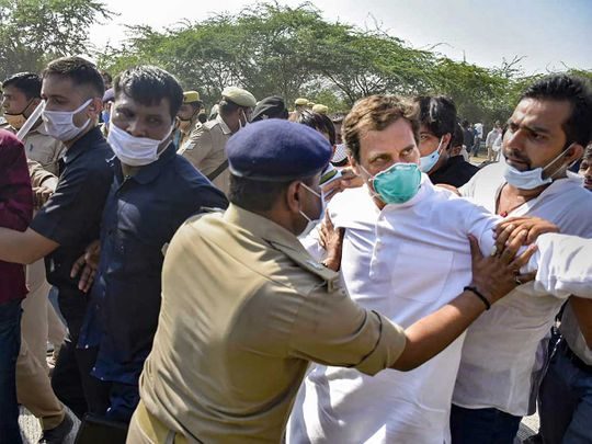 Rahul And Priyanka Gandhi Arrested By Up Police In Hathras