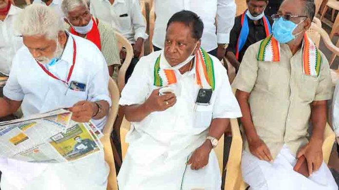 Congress government collapsed in Puducherry!!