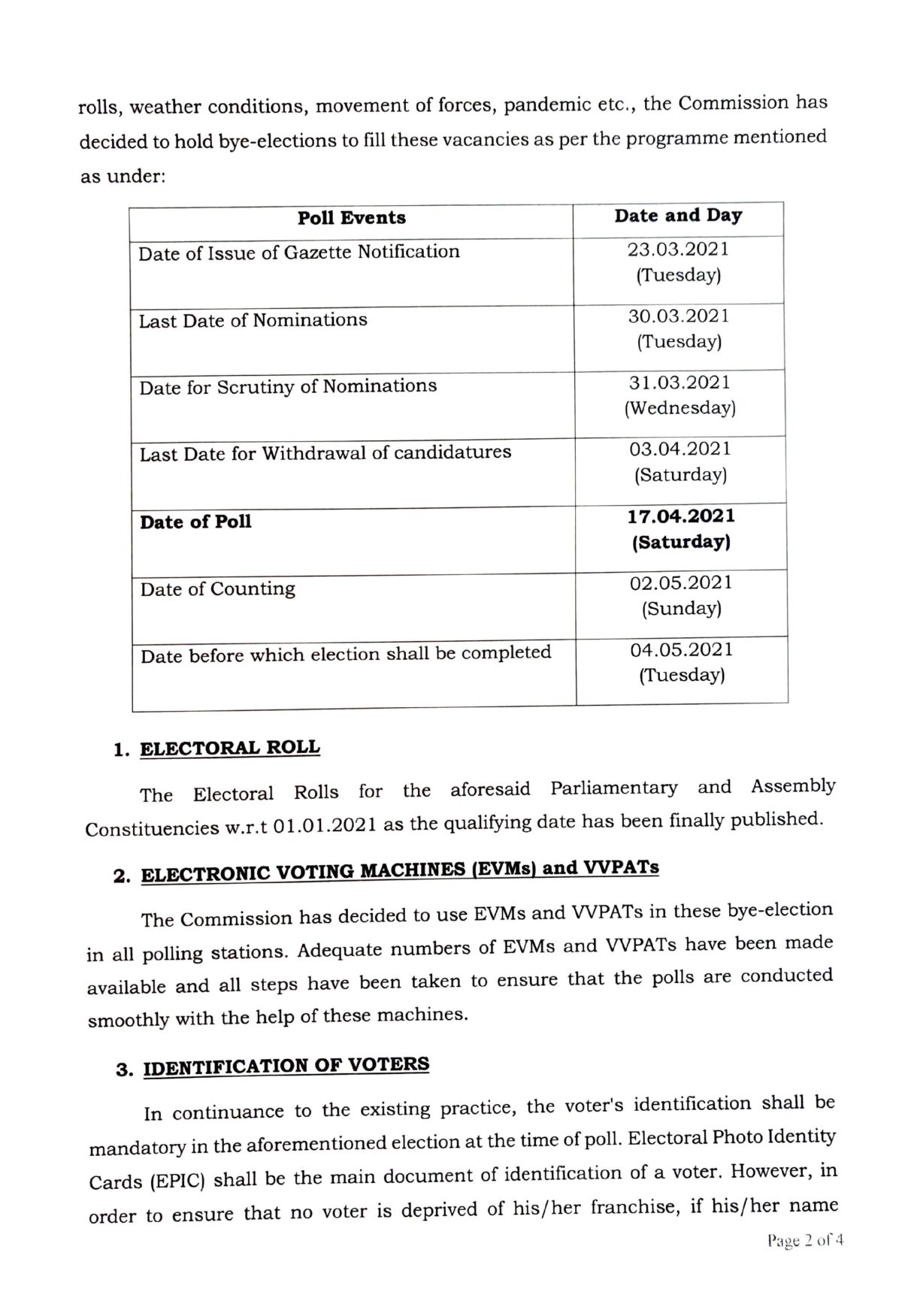 Election Commission Releases Schedule For Ap & Telangana Bypolls