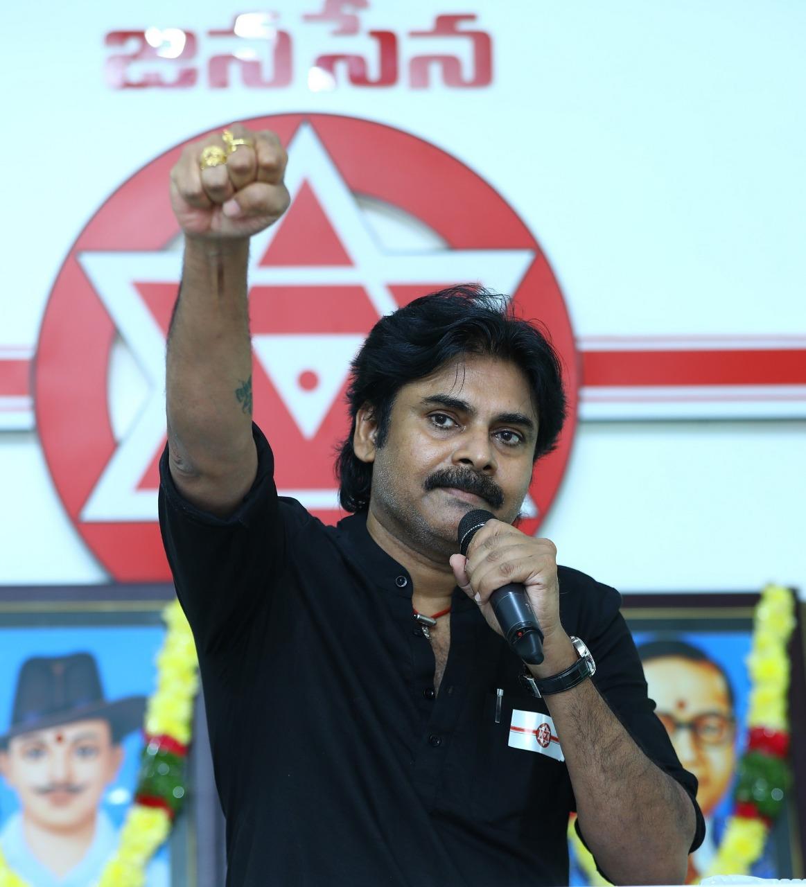 Pawan Kalyan at JanaSena Party 7th Formation Day Celebrations ...