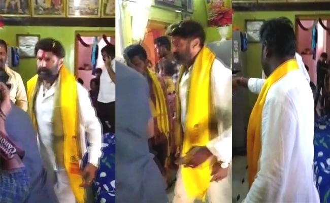 Balakrishna slapped a TDP activist during his election campaign in Hindupur