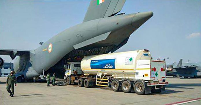 Iaf Planes Airlift Nine Empty Oxygen Tanks From Hyderabad To Odisha