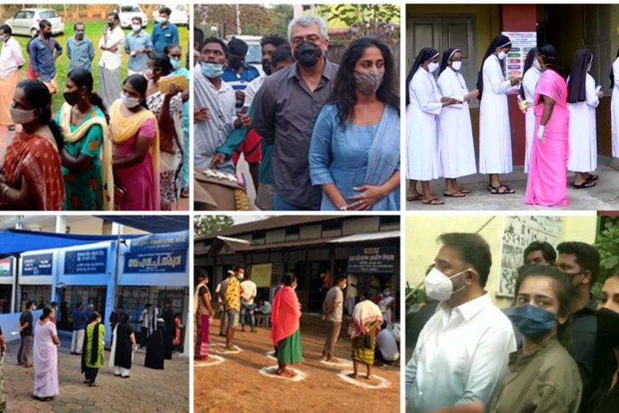 Tamil Superstars Cast Their Votes At The Polling Booths