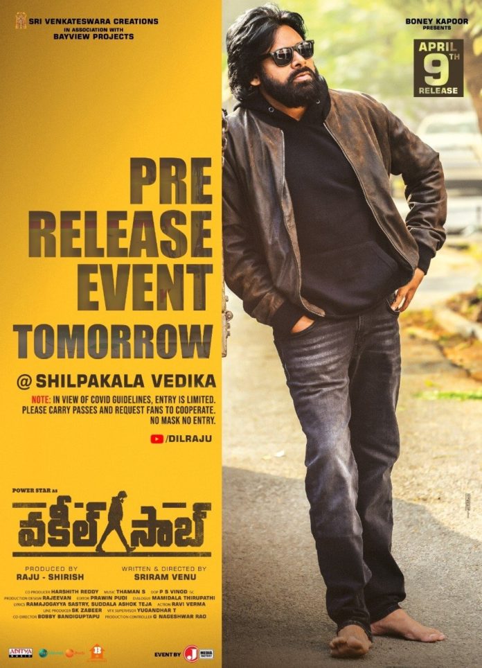 Official: Vakeel Saab Pre-release Event Date And Venue Are Here
