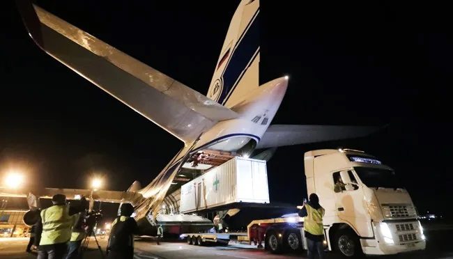 World’s Largest Cargo Plane Leaves Ni With Medical Aid For India