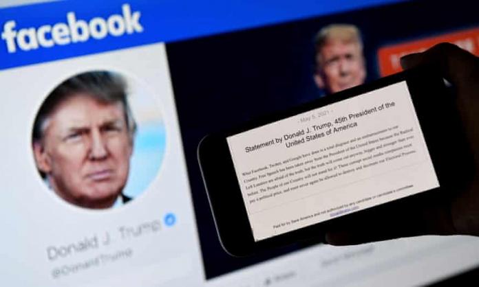 Facebook banned Trump's account for 2 years