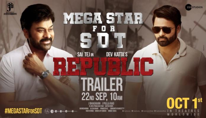 Chiranjeevi To Launch Trailer Of Sdt’s Republic