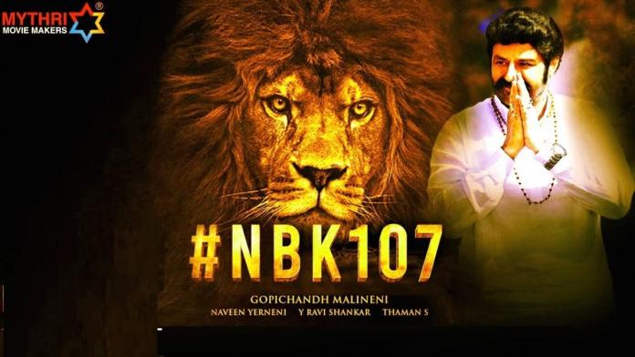 Balakrishna Back To Faction With #nbk107