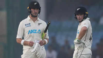 Ind Vs Nz: New Zealand Gets A Solid Start On Day 2