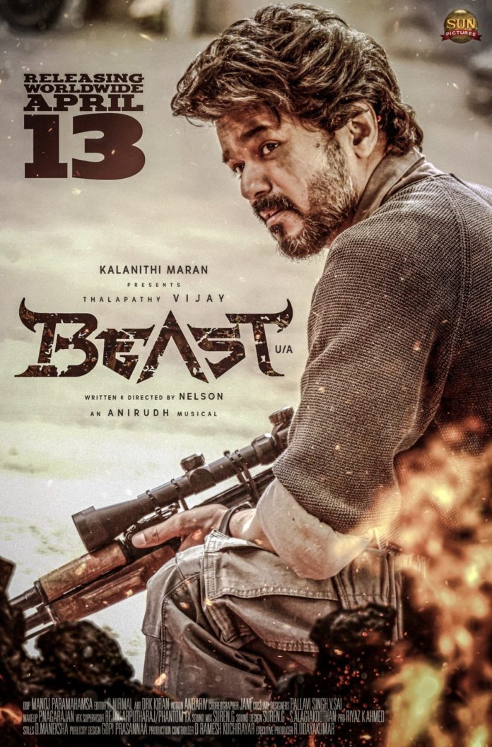 Thalapathy’s ‘beast’ To Release On April 13