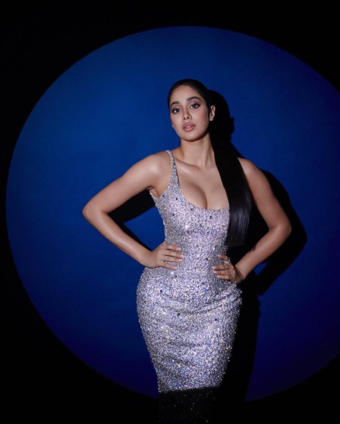Pic Talk: Janhvi’s Irresistible Curves In Shimmery Gown