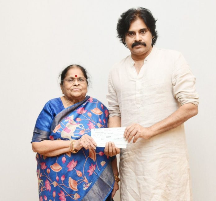 Anjana Devi’s Generous Donation For Janasena’s Rythu Bharosa