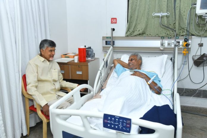 Cbn Visits Daggubati Venkateswara Rao In Hospital