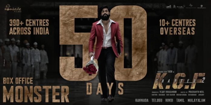 Kgf: Chapter 2 Completes 50 Glorious Days At Theatres