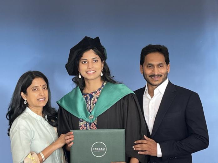 Ys Jagan’s Daughter Graduates With Distinction From Insead