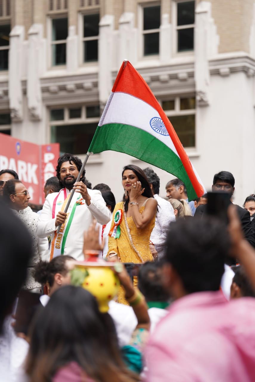 Allu Arjun Leads India Day Parade In New York