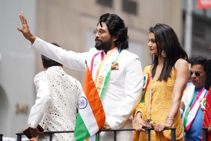 Allu Arjun Leads India Day Parade In New York