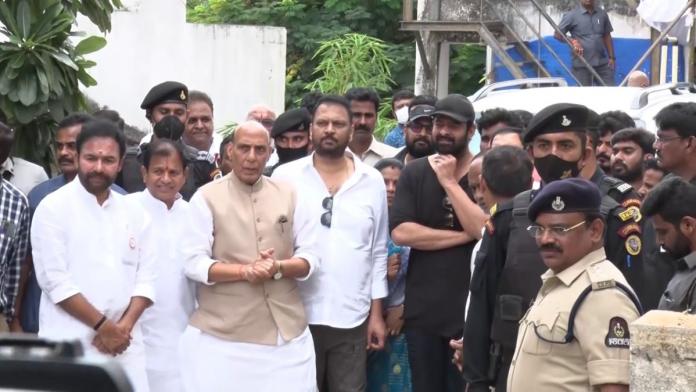 Minister Rajnath Singh Visits Krishnam Raju’s Residence
