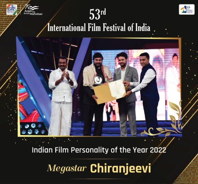Chiru Receives Indian Film Personality Of The Year Award