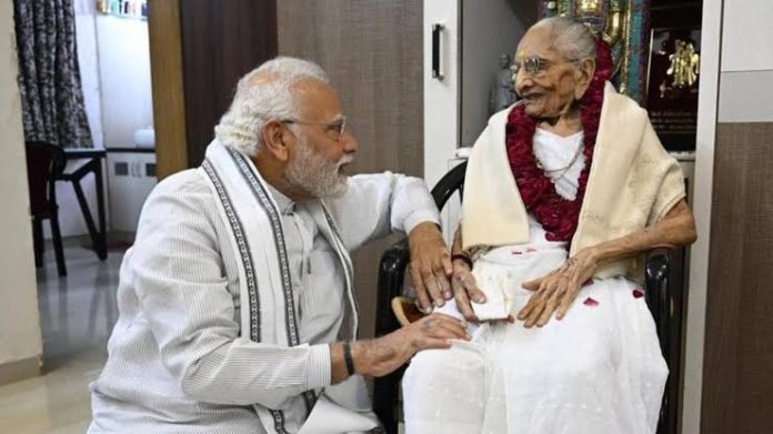 Pm Narendra Modi’s Mother Heeraben Dies At 100