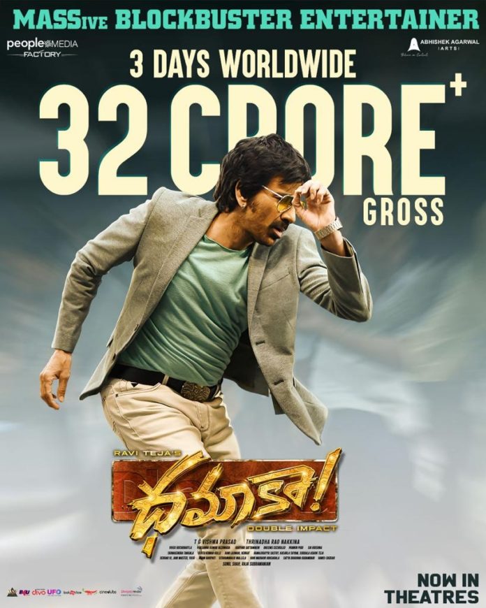 “dhamaka” Collected 32 Cr Gross Worldwide In 3 Days