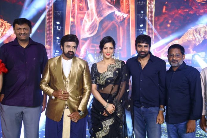 Gopichand Mallineni at the pre-release event of the movie Veerasimha Reddy as a fan