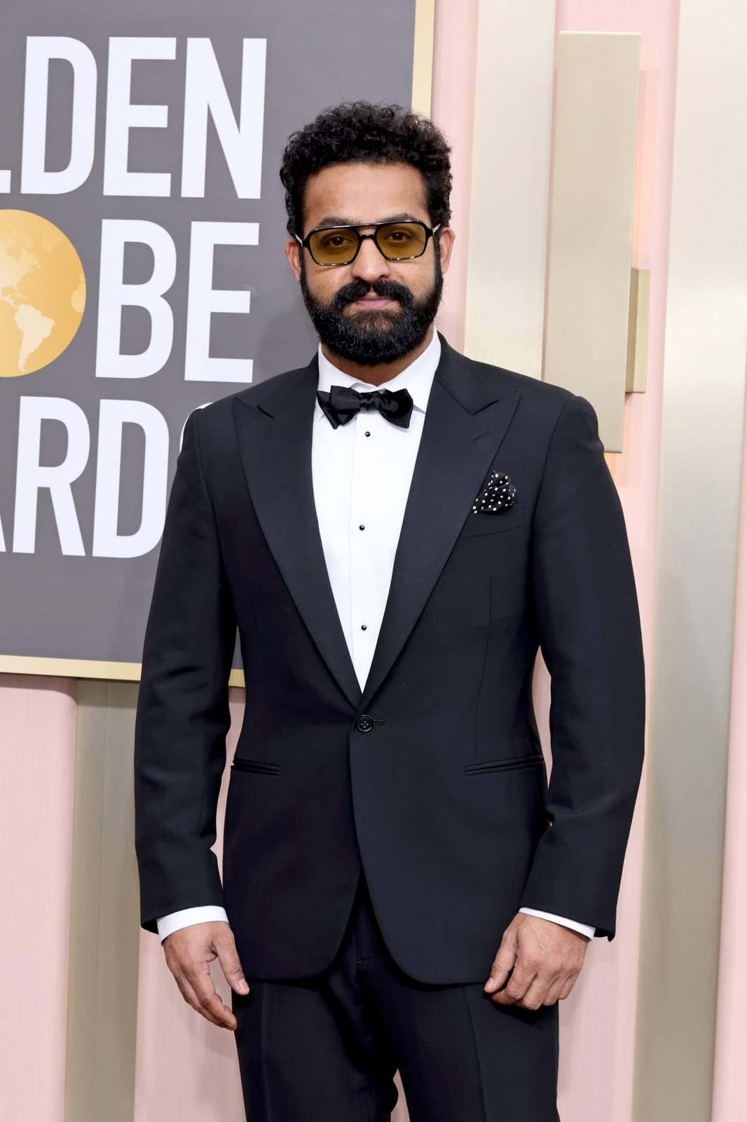 Pic Talk Jr NTR in a uber classy look at Golden Globes