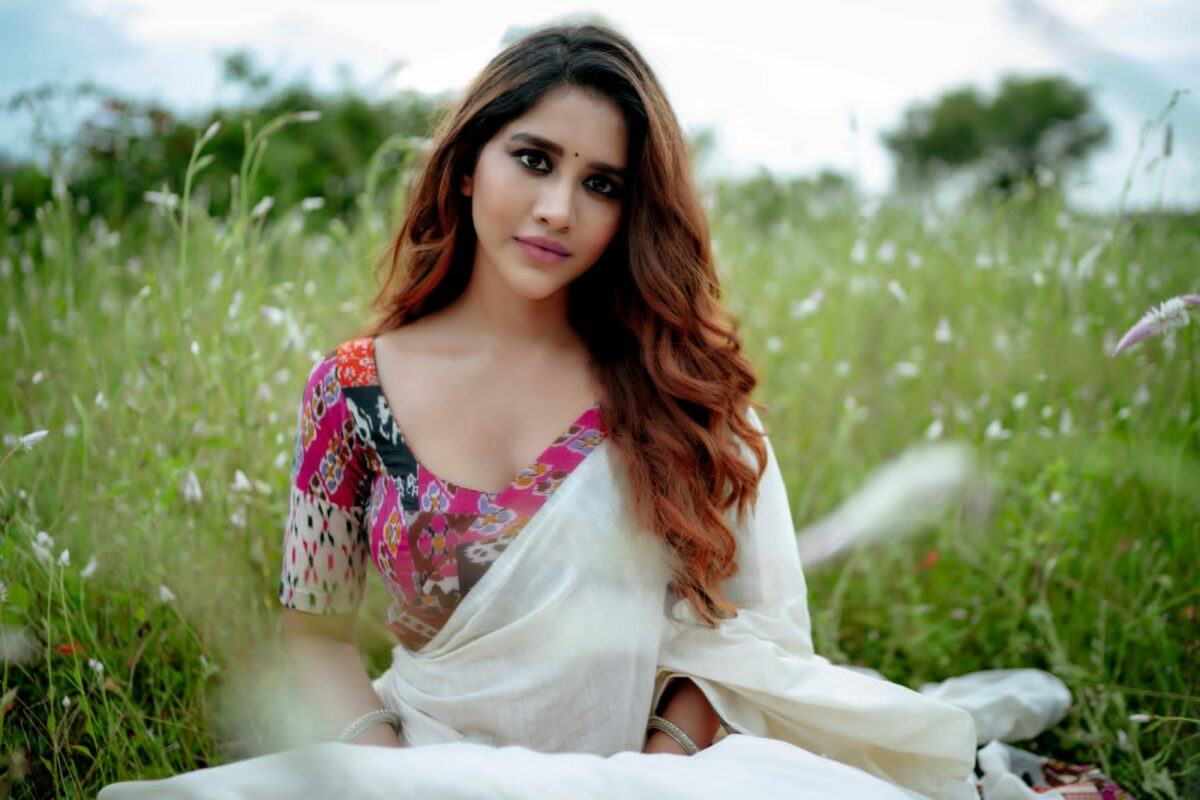 Pic Talk: Nabha Tops The Glam Game In A White Saree