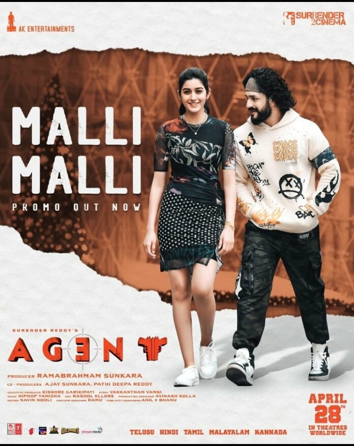 Agent’s Malli Malli Song Promo Out Now