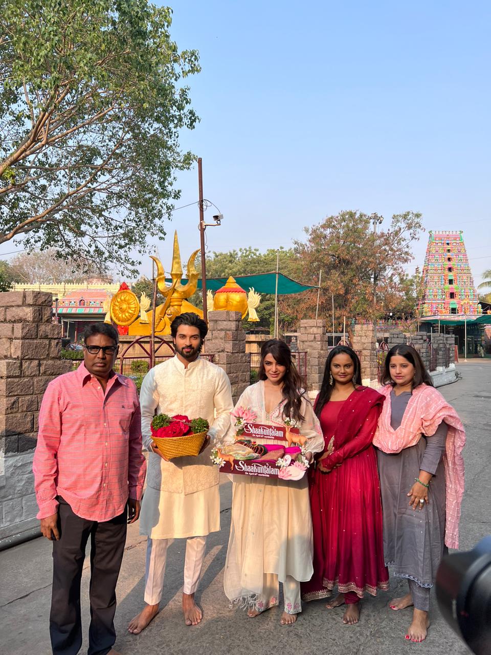 Pic Talk: Sam, Dev Seeks Blessings At Peddamma Temple