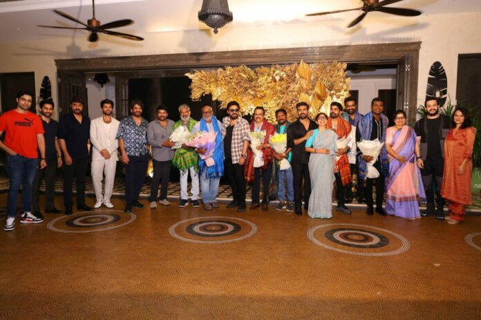 Chiranjeevi Honors Oscars Winner At Charan’s B’day Party