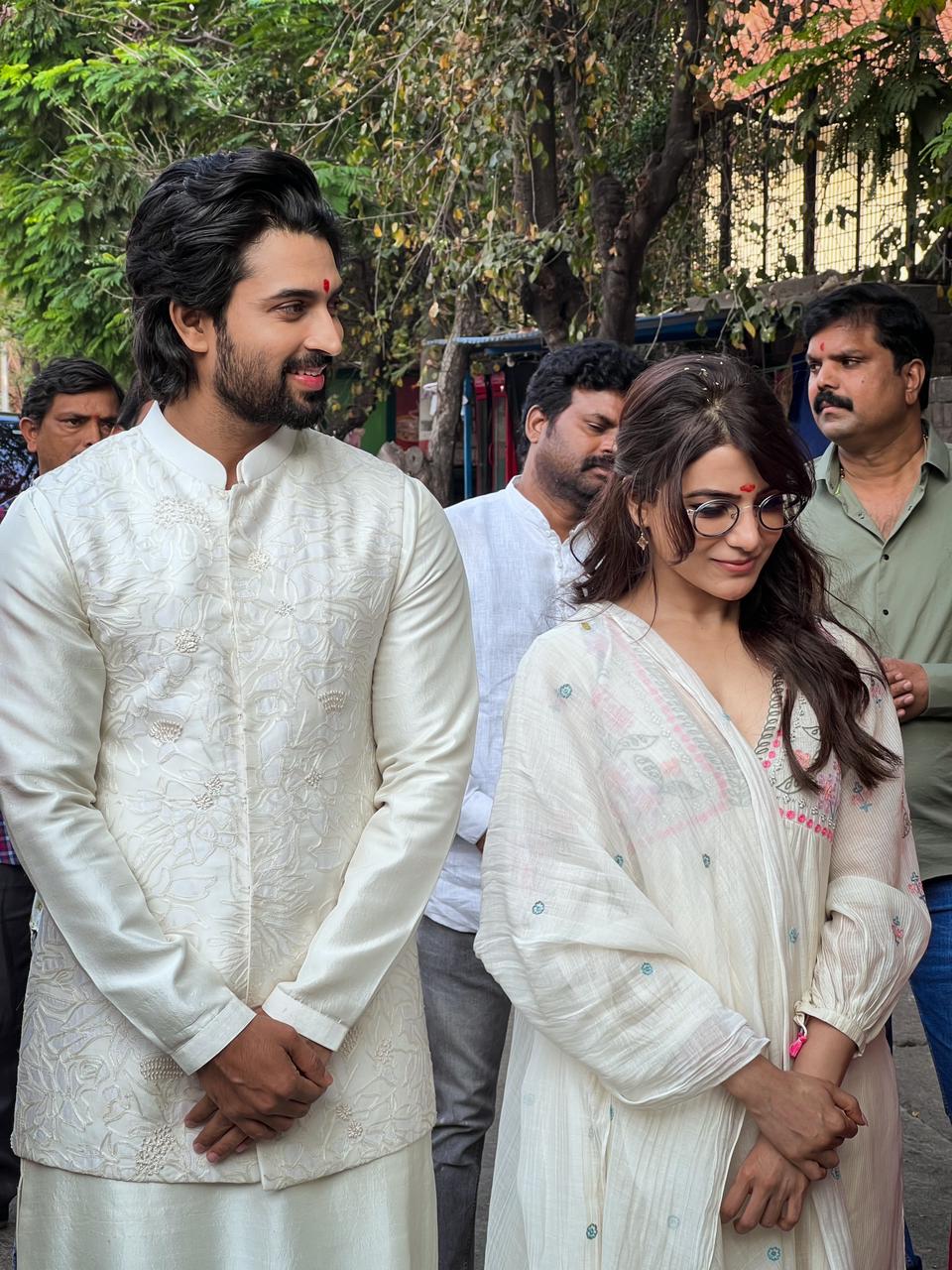 Pic Talk: Sam, Dev Seeks Blessings At Peddamma Temple