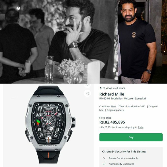 Ntr Sports Richard Mille Watch Worth Rs 8 Crore