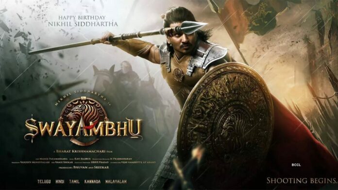 Swayambhu : Nikhil Stuns As A Warrior In The First Look Poster!