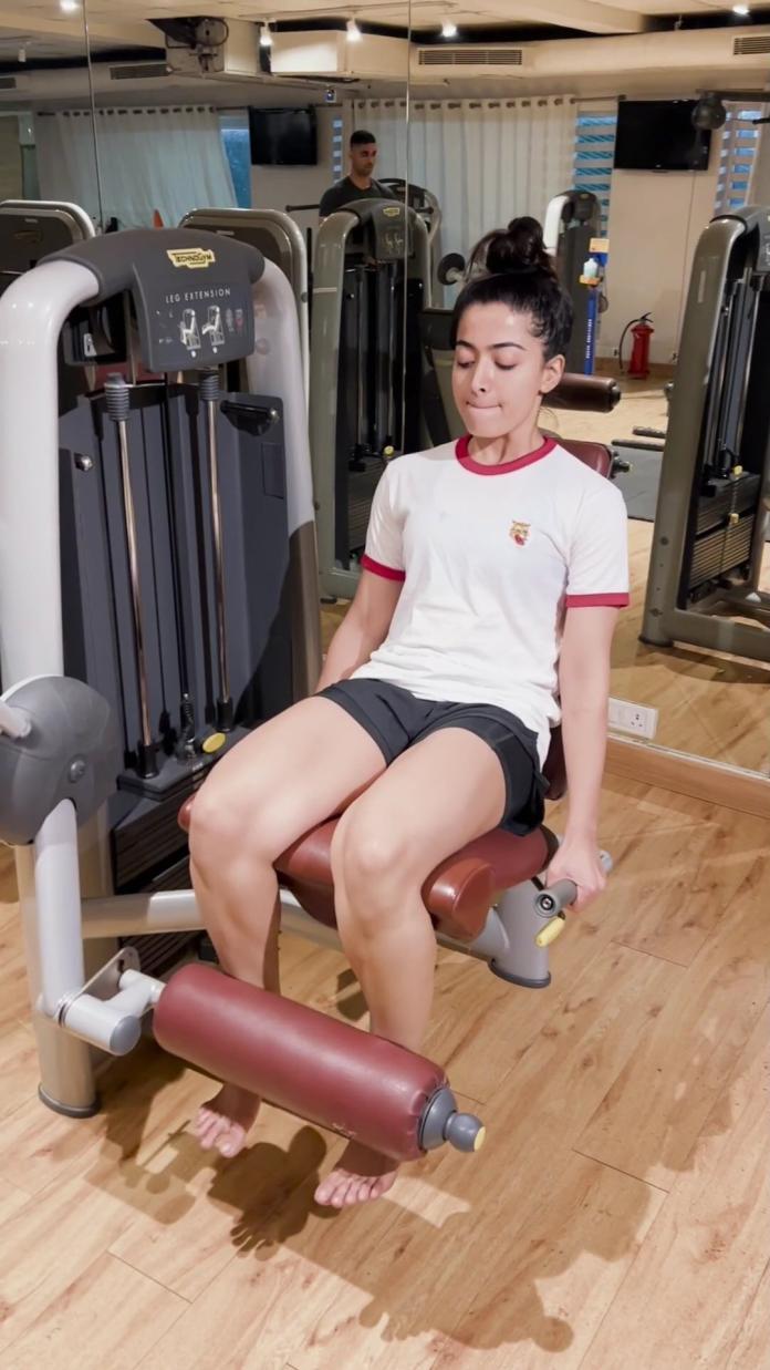 Rashmika Mandanna’s Leg Day Grind: Actress Shares Gym Workout Insight