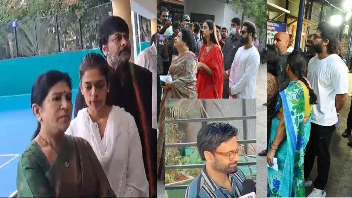 Tg Election: Chiranjeevi, Ntr, Allu Arjun Cast Vote