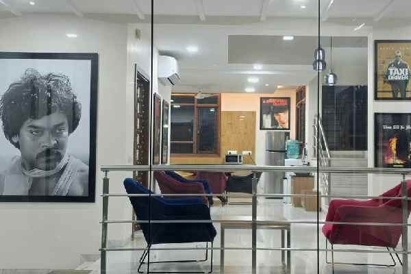 Chiranjeevi Poster In Sandeep Vanga Office